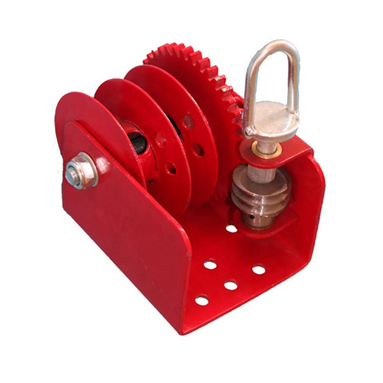 1500LBS Double Speed Manual Hand Poultry Winch